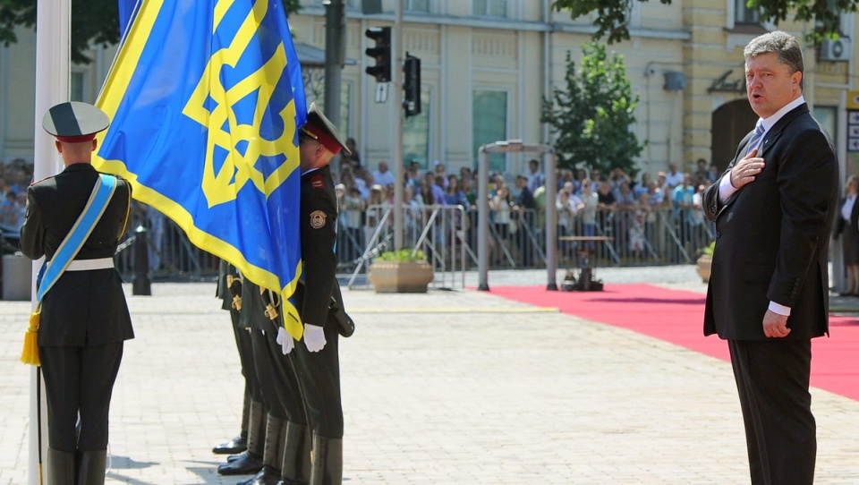 Petro Poroszenko został piątym prezydentem w historii niepodległości Ukrainy. Fot. PAP/EPA