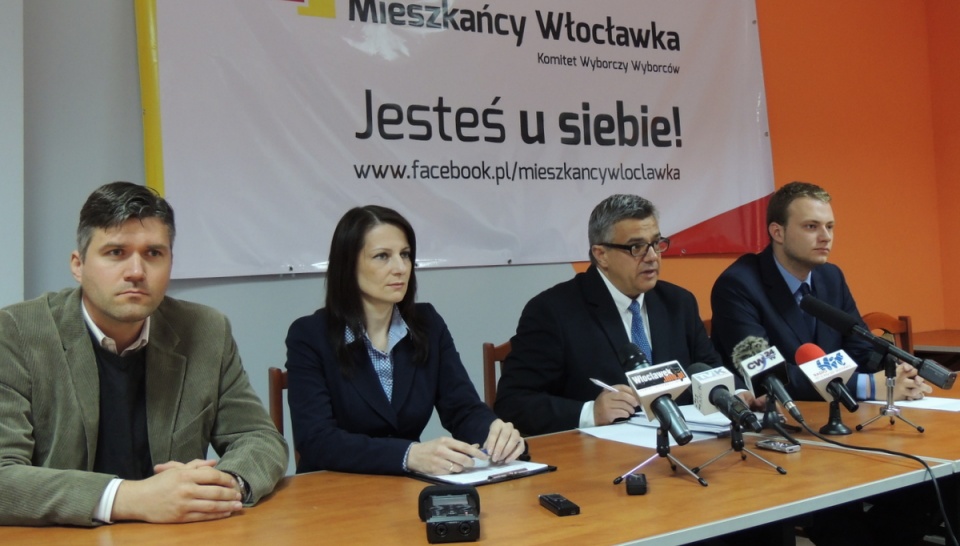Komitet Wyborczy "Mieszkańcy Włocławka" stanowi ciało społeczne, niezwiązane z żadną partią. Fot. Marek Ledwosiński