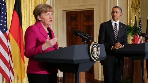Obama i Merkel zapewniają o jedności wobec konfliktu na Ukrainie