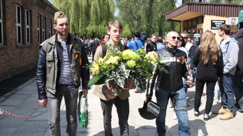 Rosyjscy motocykliści zwiedzili Muzeum Auschwitz