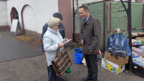 Tomasz Szymański w Grudziądzu namawiał do udziału w wyborach