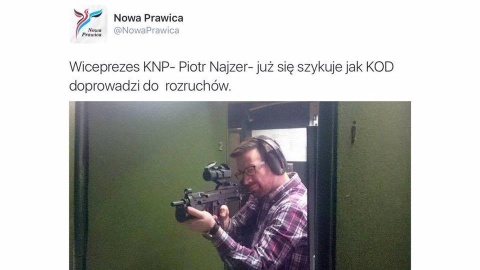 Kontrowersje wokół wpisu na twitterze KNP