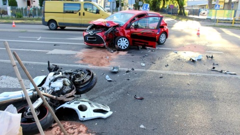 Śmierć motocyklisty w Grudziądzu