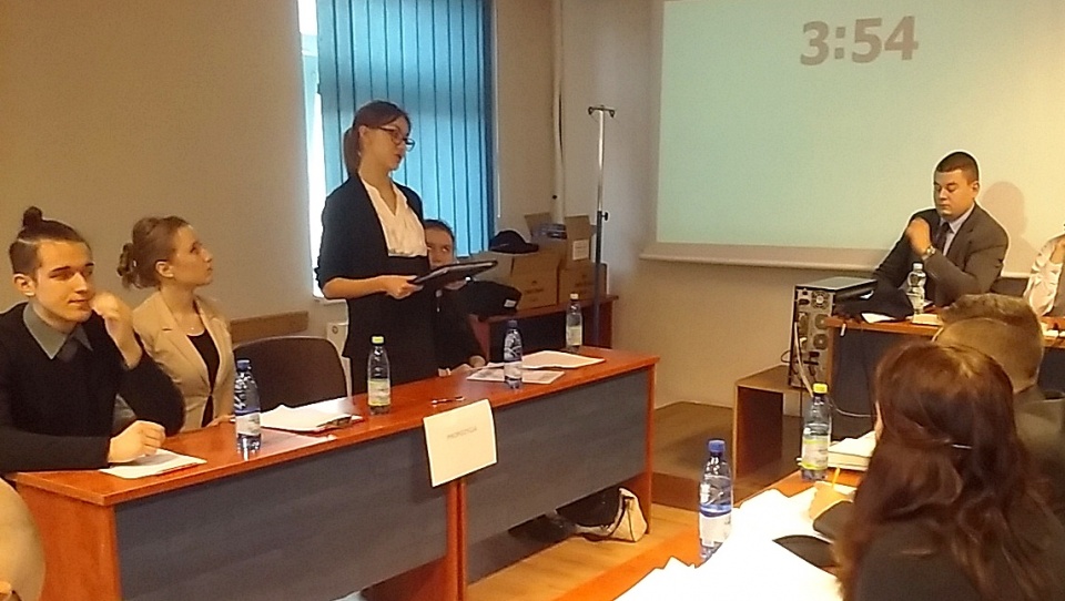 Finał debat odbył się w Wyższej Szkole Gospodarki. Fot. Kamila Zroślak