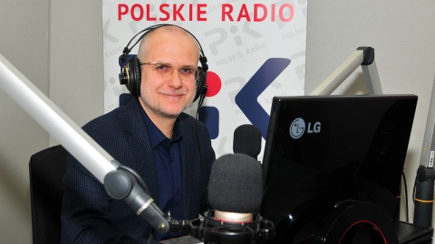 Dziennikarz i miłośnik astronomii Piotr Majewski. Fot. Ireneusz Sanger