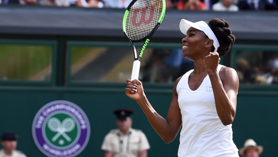 Na zdjęciu Venus Williams, finalistka Wimbledonu 2017. Fot. PAP/EPA/GERRY PENNY