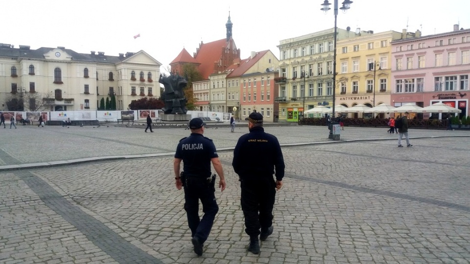 19 października bydgoscy policjanci zaplanowali działania, w których udział brało blisko 30 funkcjonariuszy. Fot. KWP w Bydgoszczy