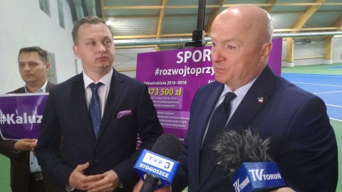 Mariusz Kałużny i wiceminister sportu o inwestycjach w regionie