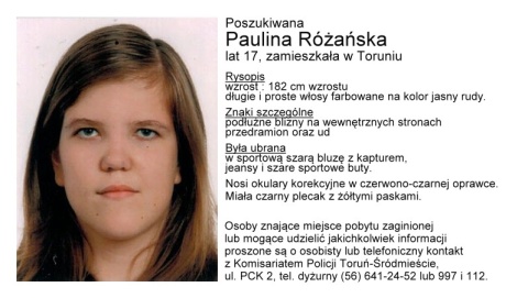 Poszukiwania 17-letniej Pauliny