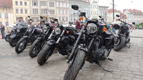 Najnowsze modele harleyów na bydgoskim Starym Rynku