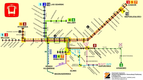 Kapuściska, Glinki i Wyżyny w Bydgoszczy od soboty bez tramwajów