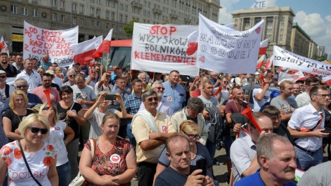 Protest rolników w Warszawie