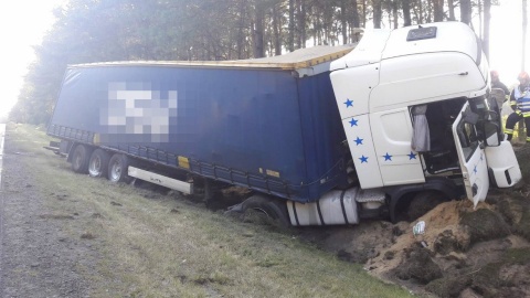 W Stryszku motocyklista zderzył się z tirem. Zginął na miejscu