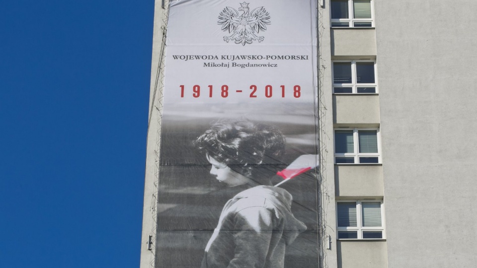 W Bydgoszczy pojawiły się pierwsze zwiastuny obchodów 100-lecia odzyskania niepodległości. Fot. Nadesłana