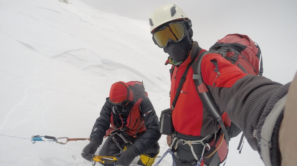 Lech i Wojciech Flaczyńscy w drodze na Makalu. Fot. Wojciech Flaczyński