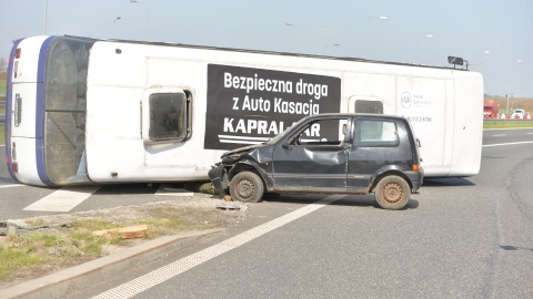 Fragment autostrady musiał zostać zamknięty, żeby służby mogły pracować w warunkach jak najbardziej zbliżonych do prawdziwego życia/fot. Marek Ledwosiński