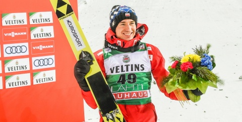 PŚ w skokach - Kamil Stoch wygrał konkurs w Lahti