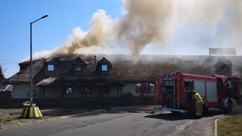 Pożar restauracji w Białych Błotach