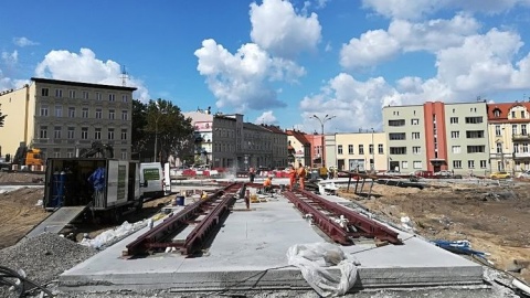 Co się dzieje na budowie ul. Kujawskiej w Bydgoszczy Są już rozjazdy na rondzie Bernardyńskim