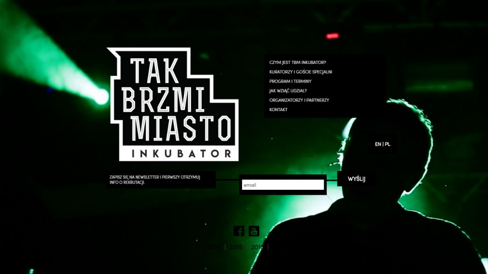 Zrzut ekranu ze strony www.takbrzmimiasto.pl/inkubator