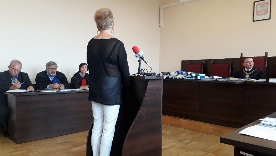 Przesłuchanie świadków w procesie o wyłudzenie 7 mln zł z konta szpitala w Żninie./fot. Kamila Zroślak