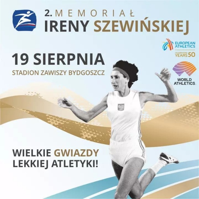 Lekkoatletyczny Memoriał Ireny Szewińskiej odbędzie się 19. sierpnia w Bydgoszczy
