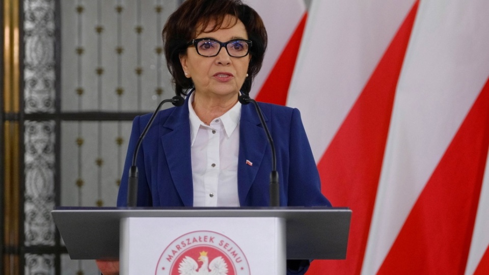 Elżbieta Witek, marszałek Sejmu, ogłosiła termin wyborów prezydenckich w Polsce./fot. Mateusz Marek/PAP