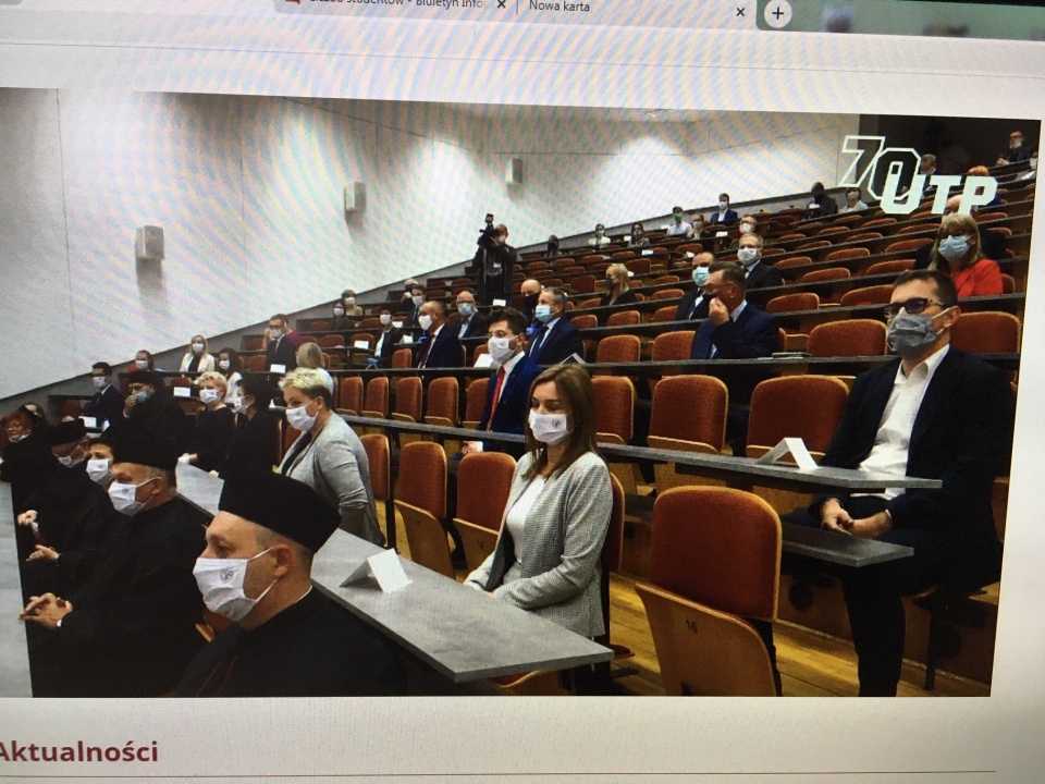 Inauguracja na bydgoskim UTP była transmitowana w Internecie/fot. Elżbieta Rupniewska