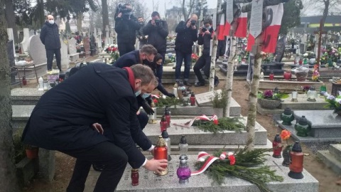 Narodowy Dzień Pamięci Żołnierzy Wyklętych - uroczystość na cmentarzu przy ul. Kcyńskiej w Bydgoszczy/fot. Jolanta Fischer