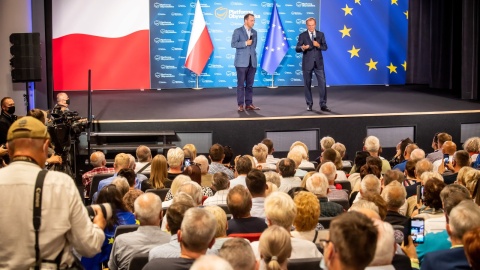 Donald Tusk w Nakle. Fot. PAP/Tytus Żmijewski