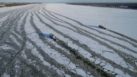 Lodołamanie na Zbiorniku Wodnym Włocławek zawieszone do środy