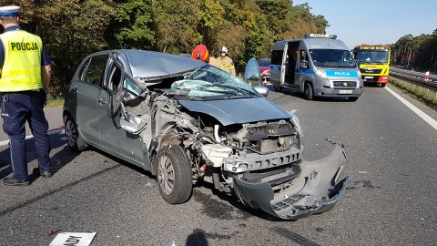 Do rannego wezwali Lotnicze Pogotowie Ratunkowe. Wypadek w okolicach Stryszka