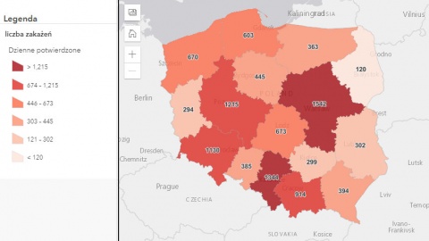 Koronawirus w Polsce: 10,7 tys. nowych zakażeń, 445 w Kujawsko-Pomorskiem