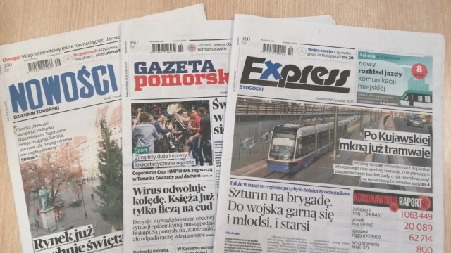 PKN Orlen przejmuje Gazetę Pomorską, Express Bydgoski i toruńskie Nowości -  Polskie Radio PiK