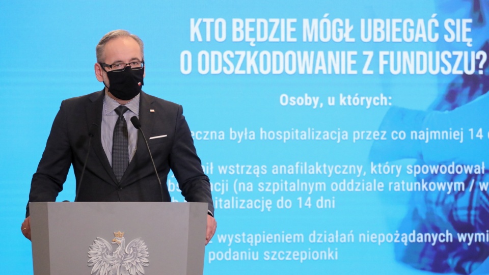 Minister zdrowia Adam Niedzielski podczas konferencji prasowej w Ministerstwie Zdrowia. Fot. PAP/Paweł Supernak
