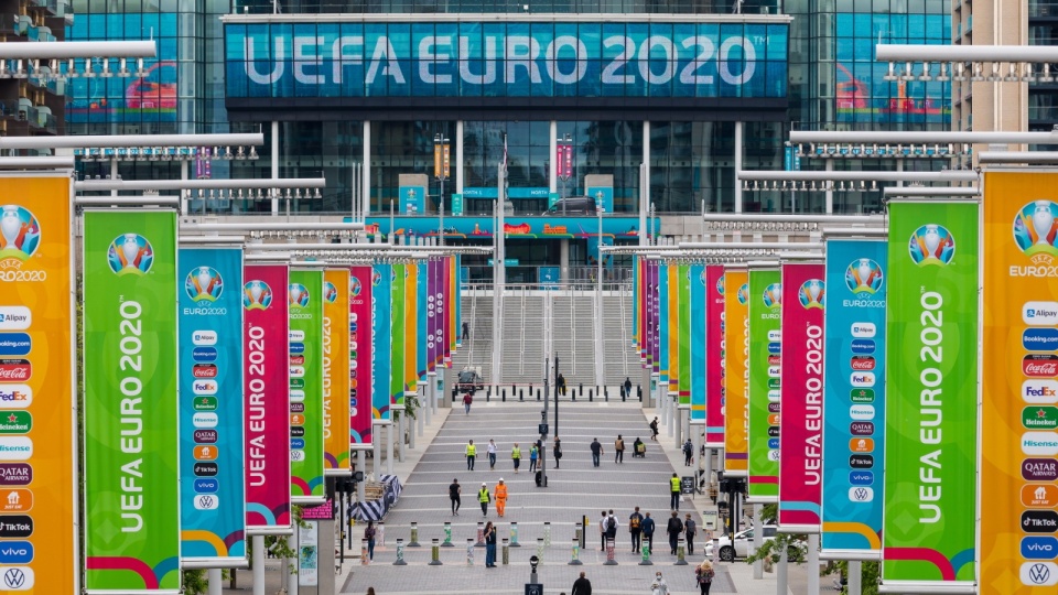 Finał Mistrzostw Europy zostanie rozegrany na Wembley. Fot. EPA/VICKIE FLORES Dostawca: PAP/EPA