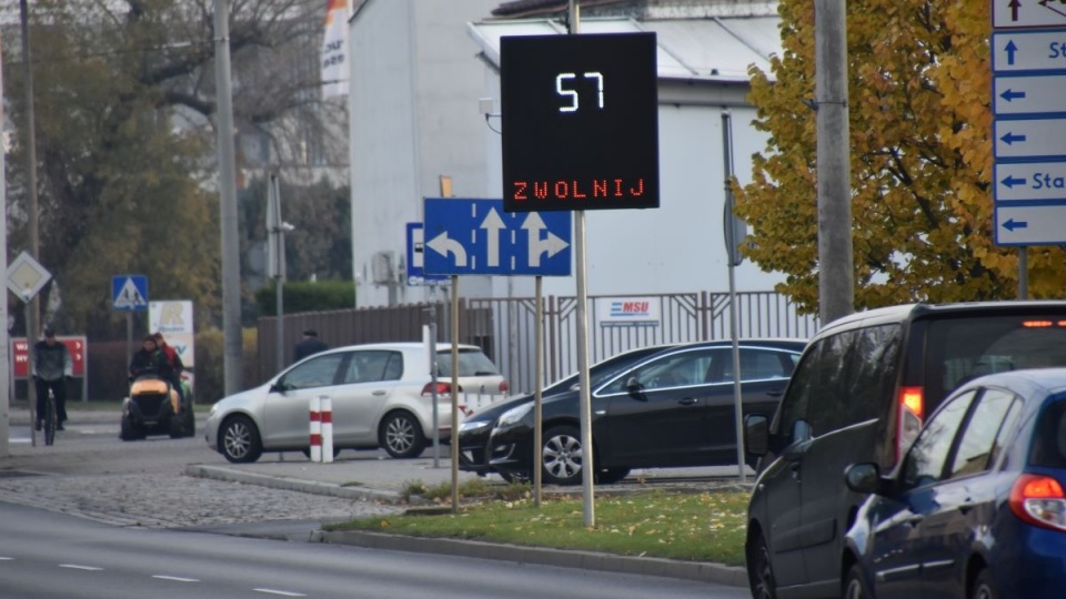 Na grudziądzkich ulicach zamontowano radarowe wyświetlacze prędkości/fot. Marcin Doliński