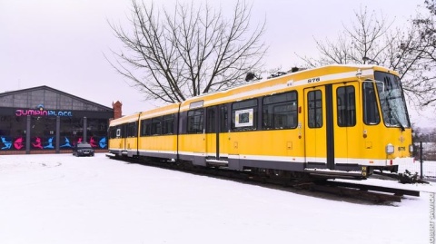 Tramwaj znów zaparkował przy dawnej zajezdni w Bydgoszczy. Jak tam się znalazł