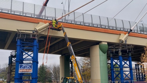 Pojedziemy Trasą Uniwersytecką jeszcze w styczniu Najpierw próby obciążeniowe