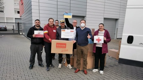 Dary z niemieckiego Mannheim już w Bydgoszczy. Wkrótce trafią do potrzebujących z Ukrainy [wideo, zdjęcia]