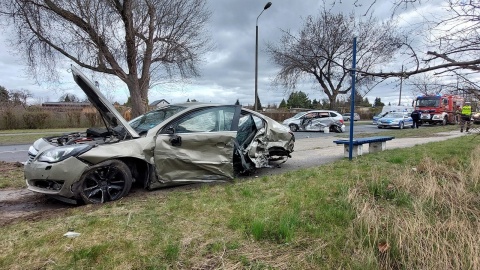 Groźny wypadek na ul. Inwalidów w Bydgoszczy