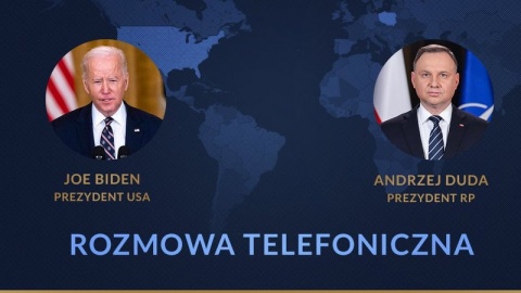 Telefon z Ameryki. Prezydenci Polski i USA mówili m.in. o dalszej pomocy Ukrainie