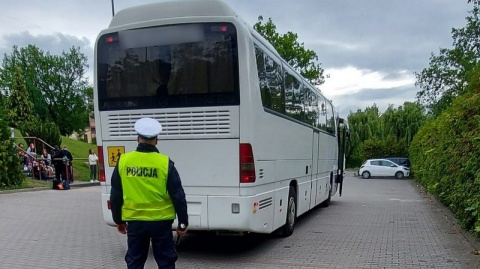 Hamulec był niesprawny. Autokar miał zawieźć dzieci ze Świecia na wycieczkę