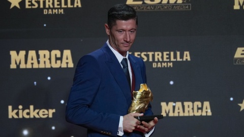 Robert Lewandowski odebrał Złotego Buta. Polak zgarnął wyróżnienie drugi raz z rzędu