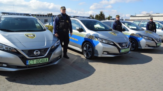 Samochody elektryczne dla toruńskich strażników miejskich
