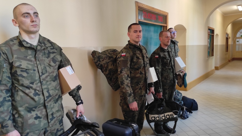 Pierwsza grupa żołnierzy dobrowolnej zasadniczej służby wojskowej szkoli się od tygodnia w Chełmnie/fot. nadesłane