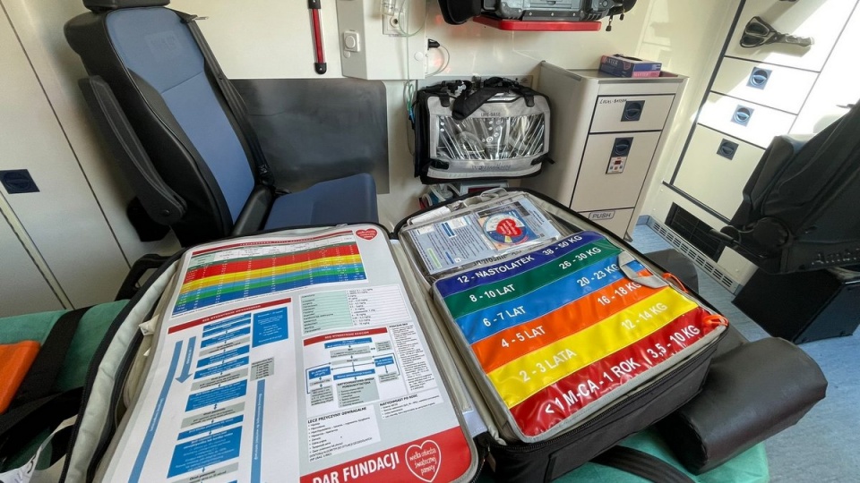 Do ambulansów dzięki WOŚP trafią specjalistyczne plecaki pediatryczne/fot. Facebook