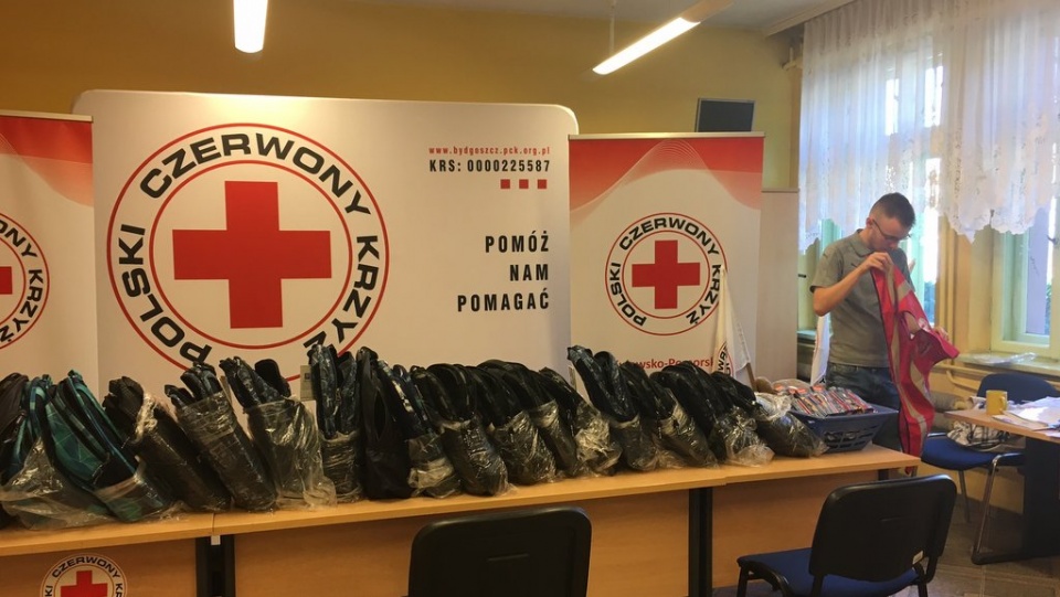 1000 wyprawek szkolnych planuje przygotować przed nowym rokiem szkolnym Kujawsko-Pomorski Okręgowy Oddział Polskiego Czerwonego Krzyża. Fot. Elżbieta Rupniewska