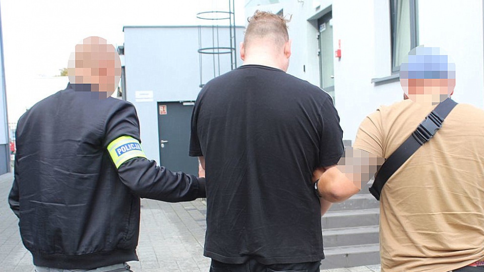 25-latek został zatrzymany w poniedziałek w Inowrocławiu/fot. materiały policji