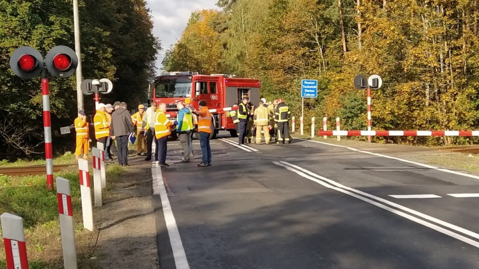 Tragiczny wypadek w miejscowości Błądzim, na pograniczu powiatów świeckiego i tucholskiego - na drodze wojewódzkiej nr 240/fot. Marcin Doliński
